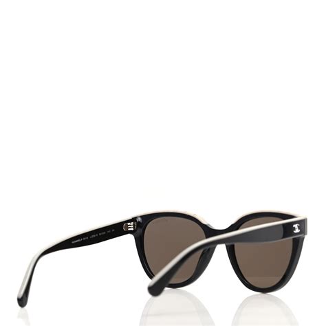 chanel 5414 black beige|CHANEL Sunglasses: Butterfly Sunglasses, acetate 5414 — .